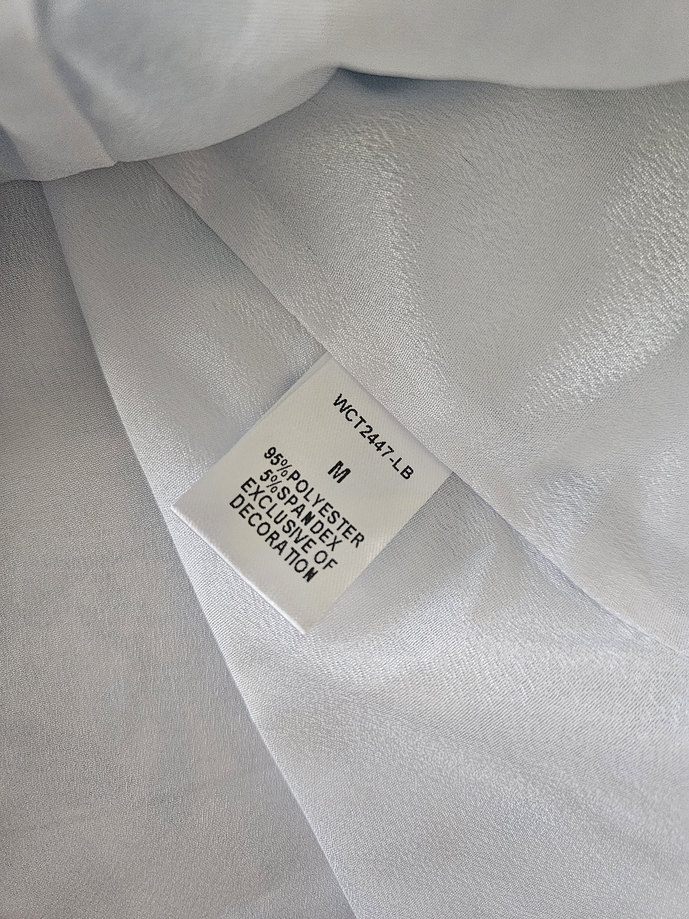 THML Blue & White Floral Ruffle Flutter Sleeve Shift Dress Medium - Picture 8 of 8